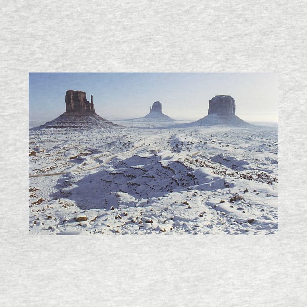 Monument Valley in the snow by JohnDalkin